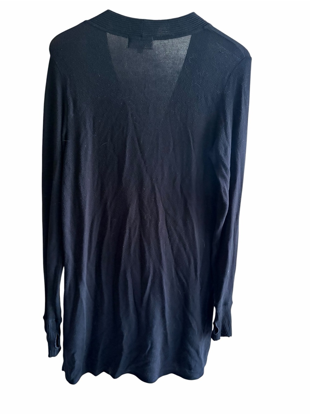FEEL THE PIECE Black Ribbed Longline Cardigan - Picture 2 of 6